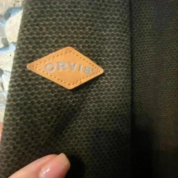 Orvis Men’s Fleece Lined Quarter Zip Warm Thick Pull Over Black Brown XXL - Picture 6 of 10